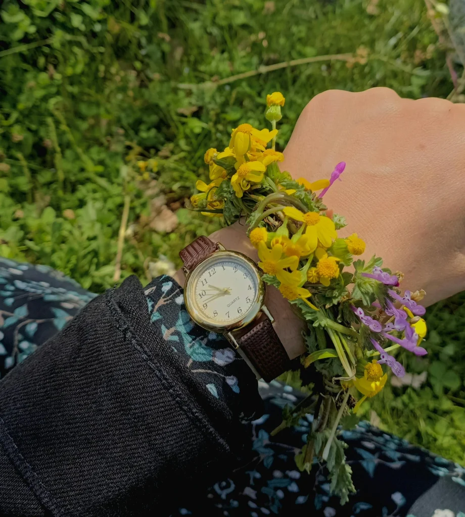 natural flower bracelet
