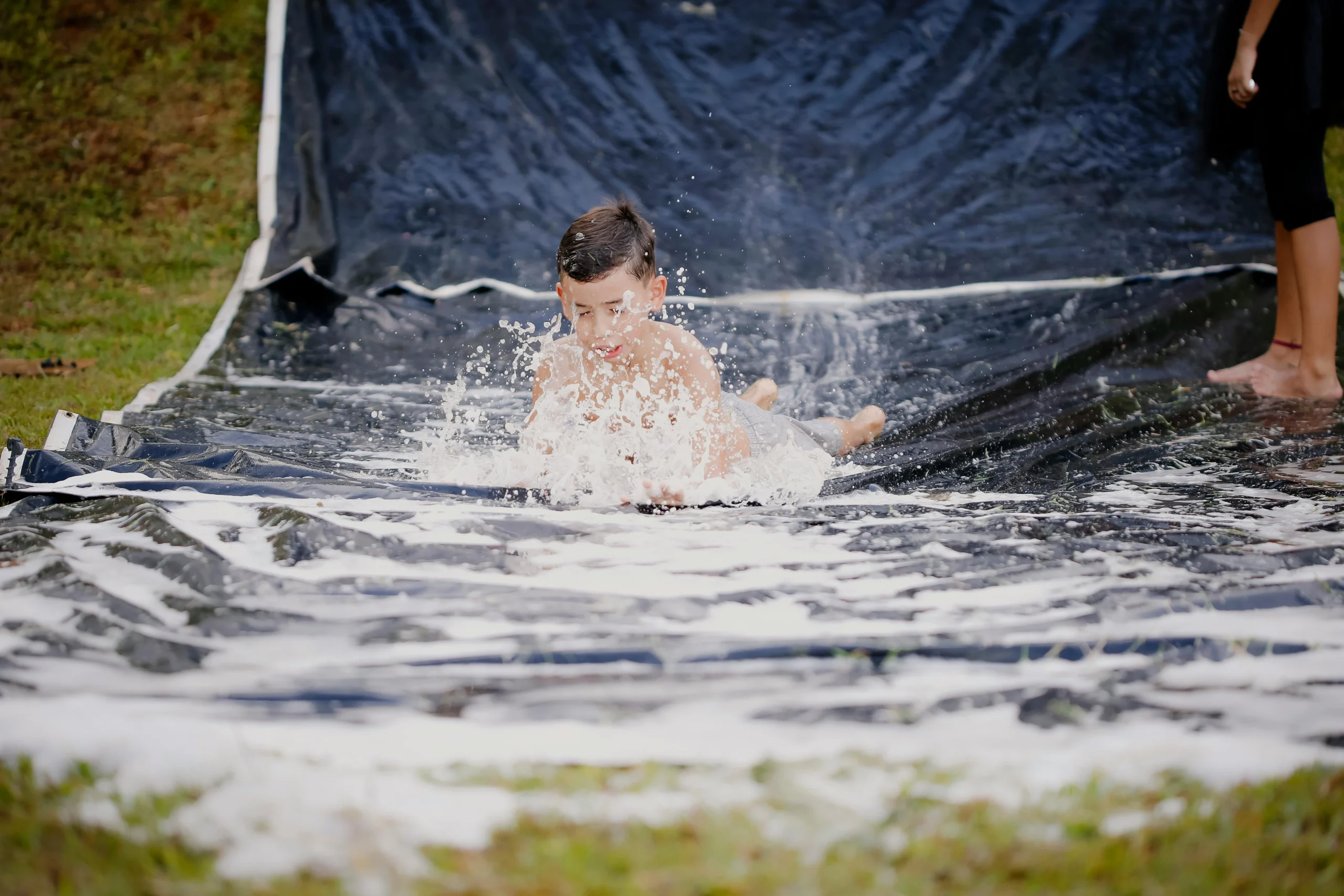 diy slip and slide fun