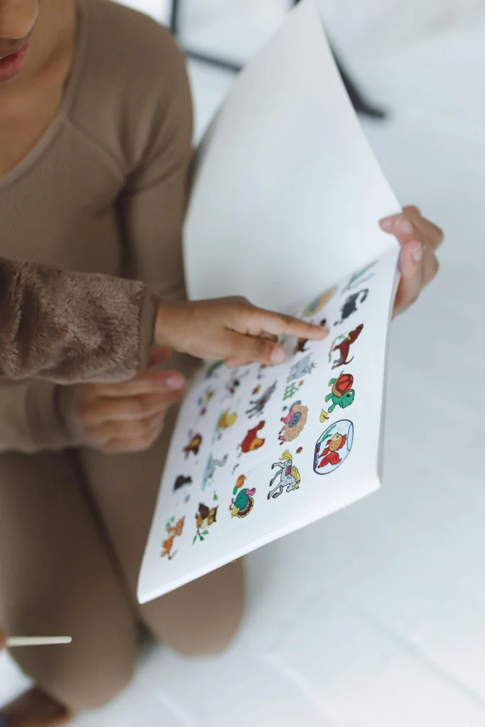sticker book activity