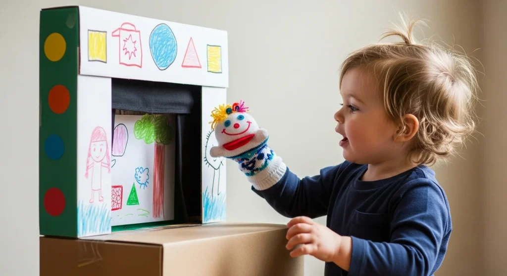 20 Easy & Cheap Toddler Activities (That Will Save Your Sanity!) 7 DIY Puppet Stage & Sock Puppets