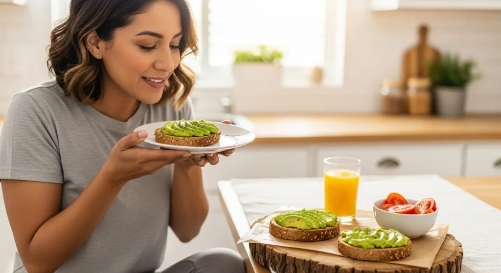 The Lazy Mom’s Guide to Healthy Eating (Without Giving Up Taste or Time) 6 Avocado toast on whole grain bread
