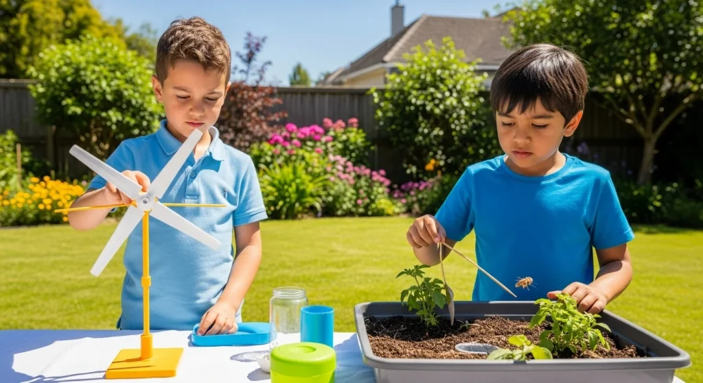 Outdoor Learning Games for Kindergarten That Teach 4 Backyard STEM Challenges
