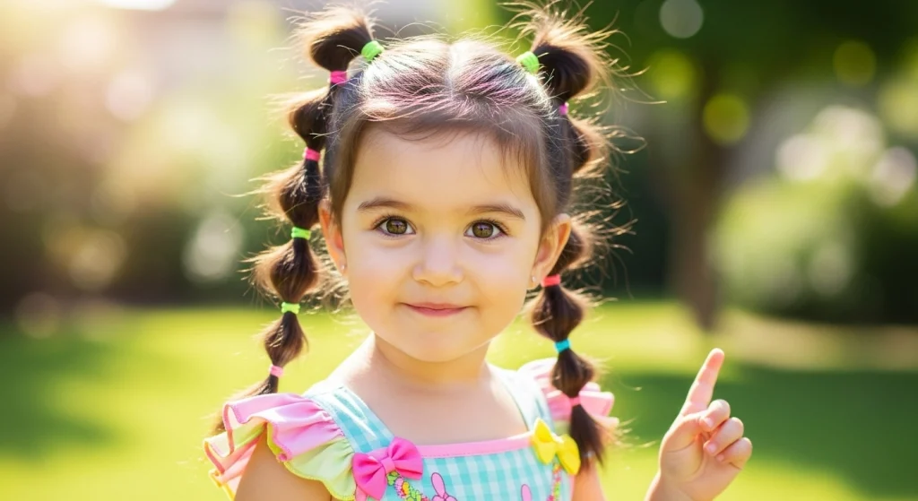 20+ Adorable Toddler Girl Hairstyles Moms Can't Get Enough Of 8 Bubble Ponytails hairstyle