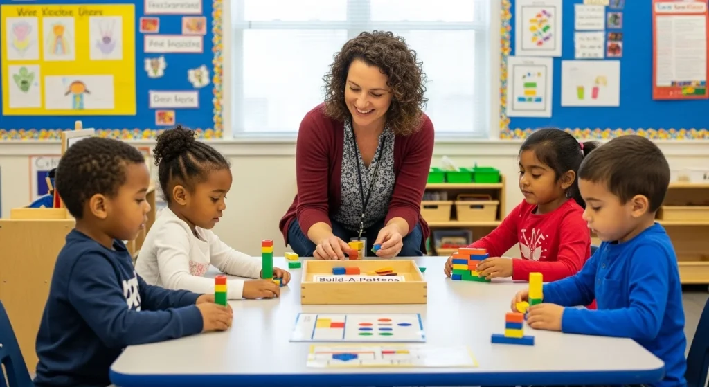 10 Easy Kindergarten Activities That Boost Learning & Fun 11 Build-A-Pattern Block Station
