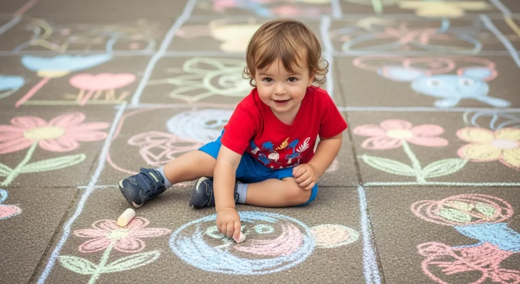 Summer Fun for Toddlers: Bucket List Magic! 5 Chalk Art Sidewalk Gallery
