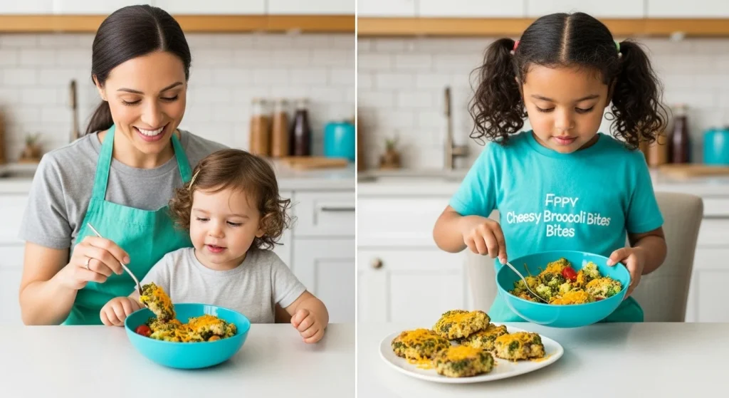 “They Actually Ate It!” 10 Healthy Meals for Kids 5 Cheesy Broccoli Bites