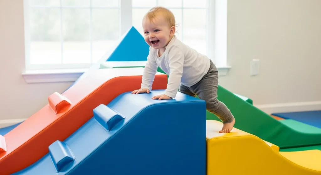 Tired of Tantrums? Try These 17 Gross Motor Activities 11 Climbing Cushion Mountains