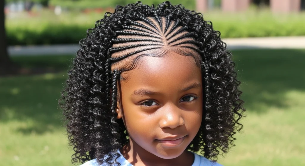 20+ Cute & Creative Kids Cornrow Hairstyles Moms Can’t Stop Pinning 15 Cornrows with Loose Curls