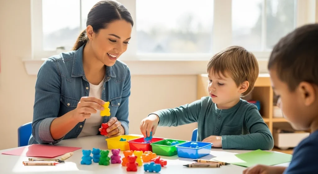10 Easy Kindergarten Activities That Boost Learning & Fun 4 Counting Bears Color Sorting