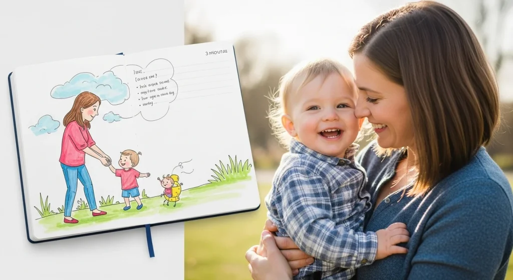 27 Mindful Habits for Becoming a Calm Mom (Without Losing Yourself) 4 Create a 3-Minute Joy Journal