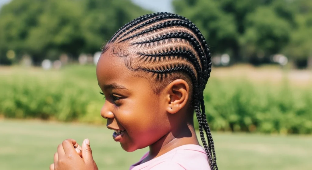 20+ Cute & Creative Kids Cornrow Hairstyles Moms Can’t Stop Pinning 11 Crisscross Cornrows