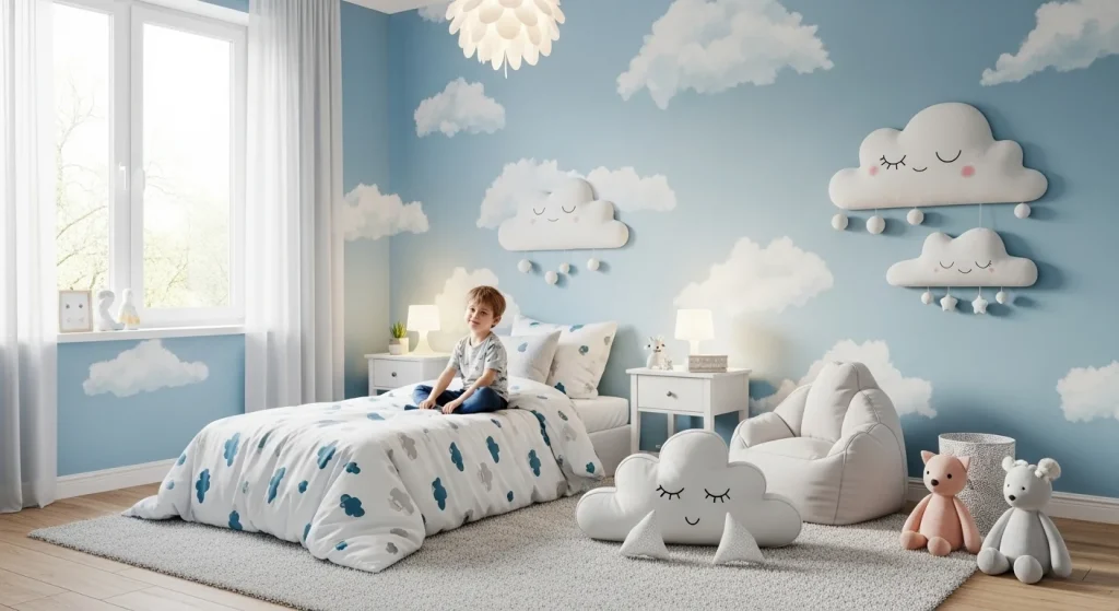 20+ Magical Rooms That Make Kids Feel Safe & Seen 11 Dreamy Cloud Room