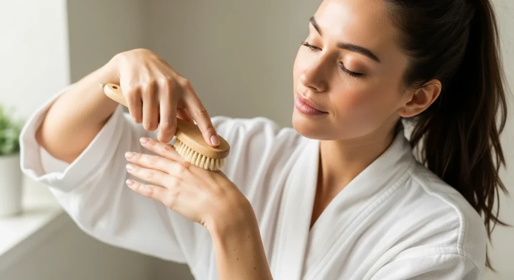 Dry Brushing Before the Shower