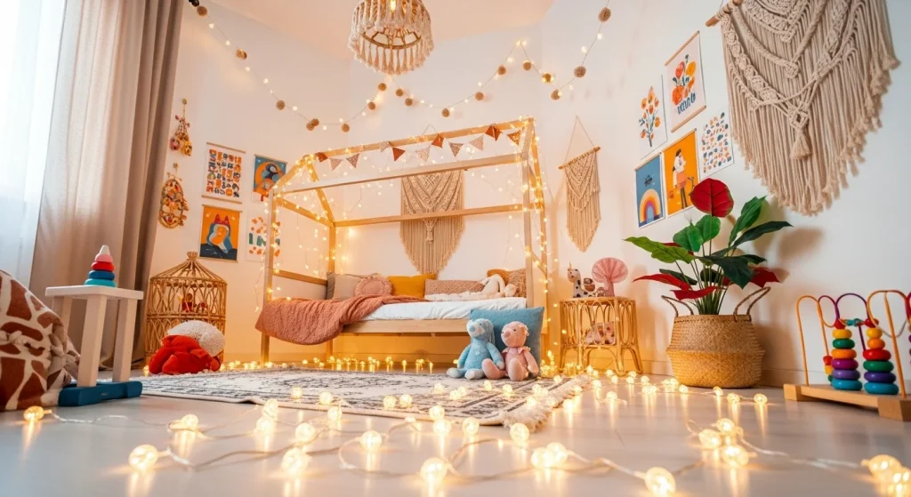 Boho Kids’ Rooms That Feel Like a Hug 11 Fairy Lights for That Magical Glow