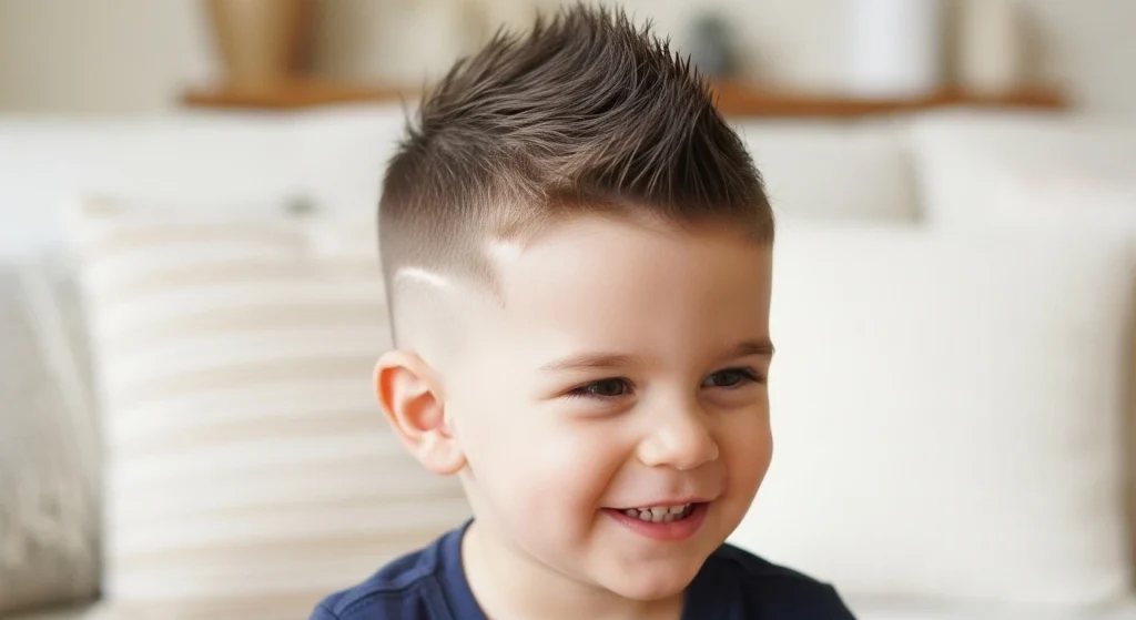 14 Trendy Toddler Boy Hairstyles Moms Are Obsessed With 7 Faux Hawk haircut style
