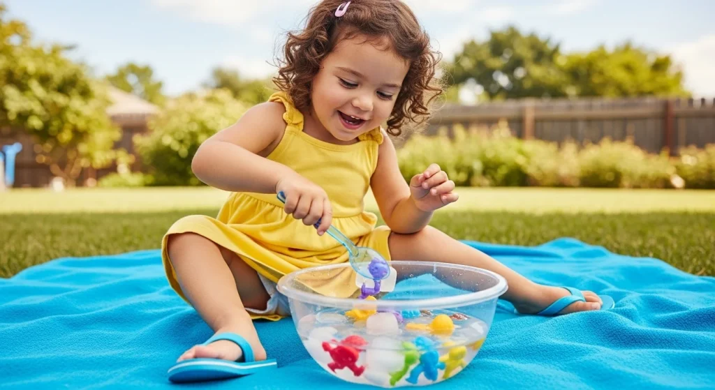Summer Fun for Toddlers: Bucket List Magic! 6 freeze fun