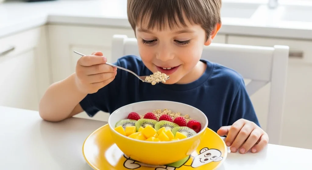 Little Tummies, Big Nutrition: Kid Meal Guide 9 Fruity Oat Bowls