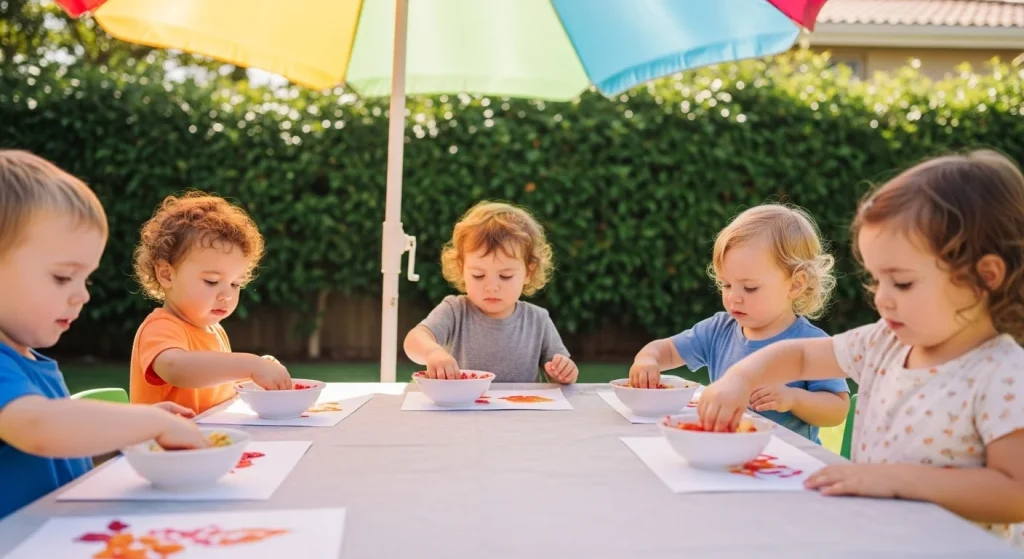 10 Mom-Approved Summer Group Activities for Toddlers 5 Group Fruit Painting