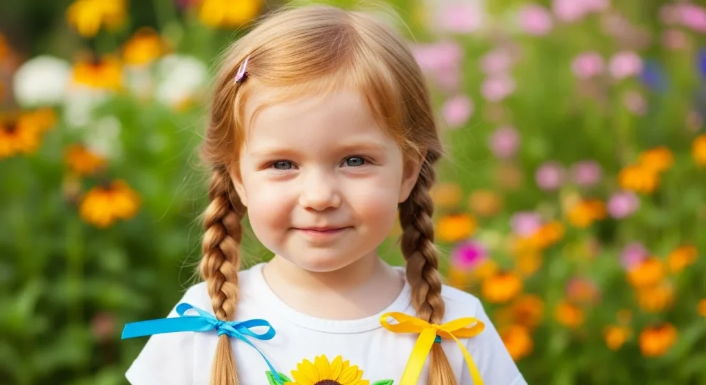  Loose Dutch Braids with Ribbon