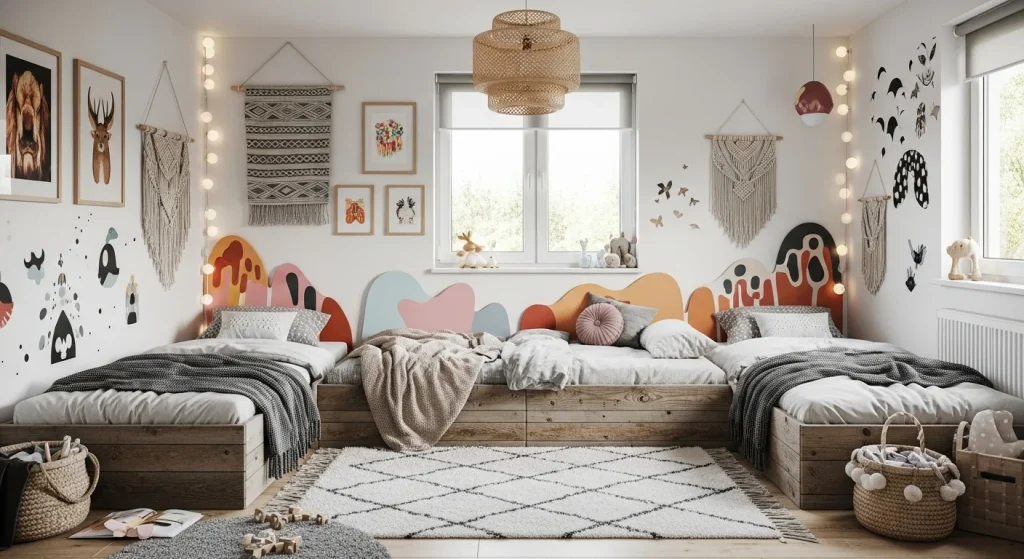 Boho Kids’ Rooms That Feel Like a Hug 8 Low Beds for Independence