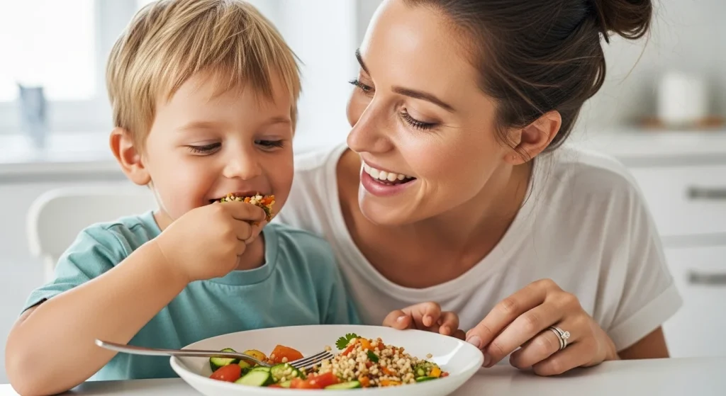 “They Actually Ate It!” 10 Healthy Meals for Kids 13 Modeling healthy eating