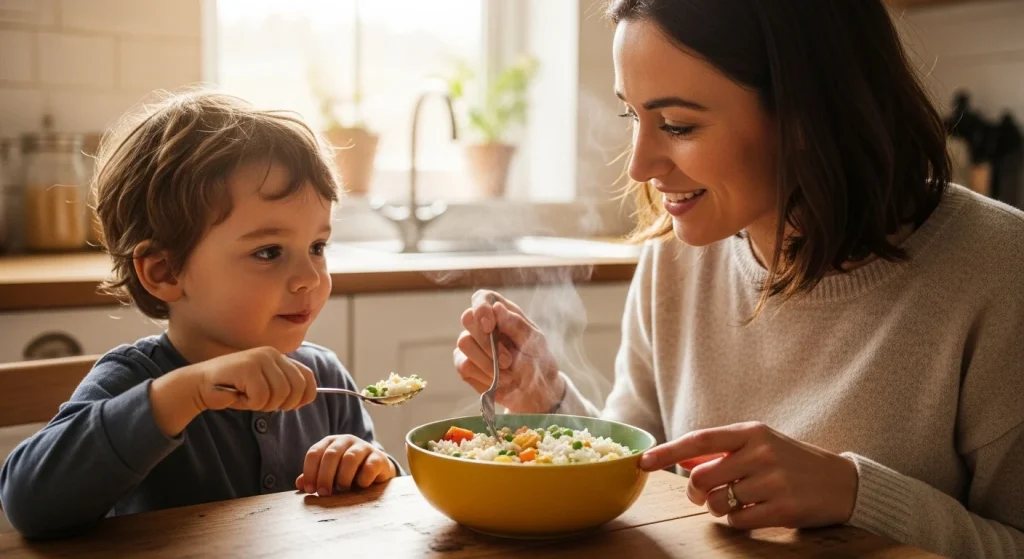 “They Actually Ate It!” 10 Healthy Meals for Kids 8 One-Pot Chicken & Rice with Peas