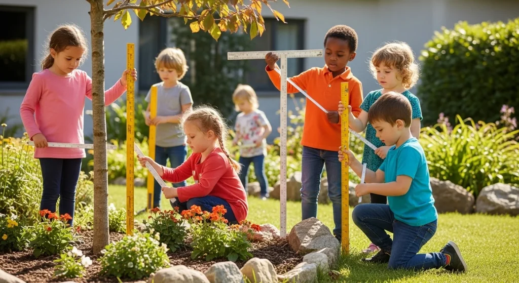 Outdoor Learning Games for Kindergarten That Teach 8 Outdoor Measurement Hunt