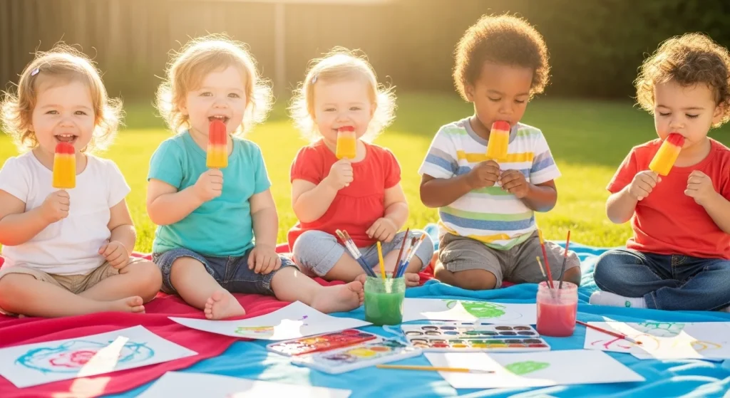 10 Mom-Approved Summer Group Activities for Toddlers 12 Popsicle & Paint Party