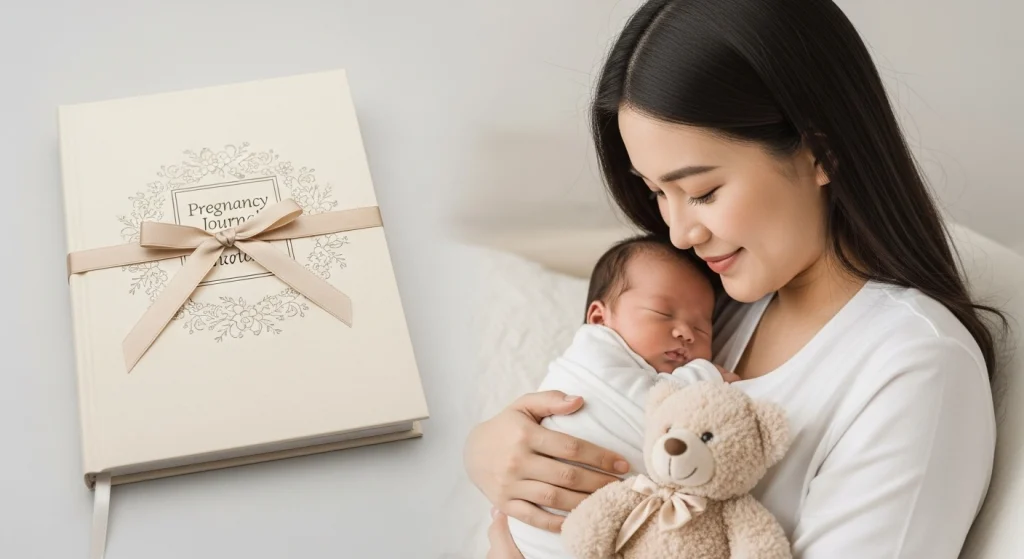 20+ Genius Baby Shower Gift Ideas for Mom (She’ll Actually Use & Love) 5 Pregnancy Journal or Memory Book