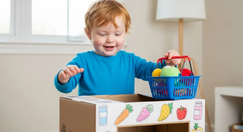 20 Easy & Cheap Toddler Activities (That Will Save Your Sanity!) 19 Pretend Grocery Store