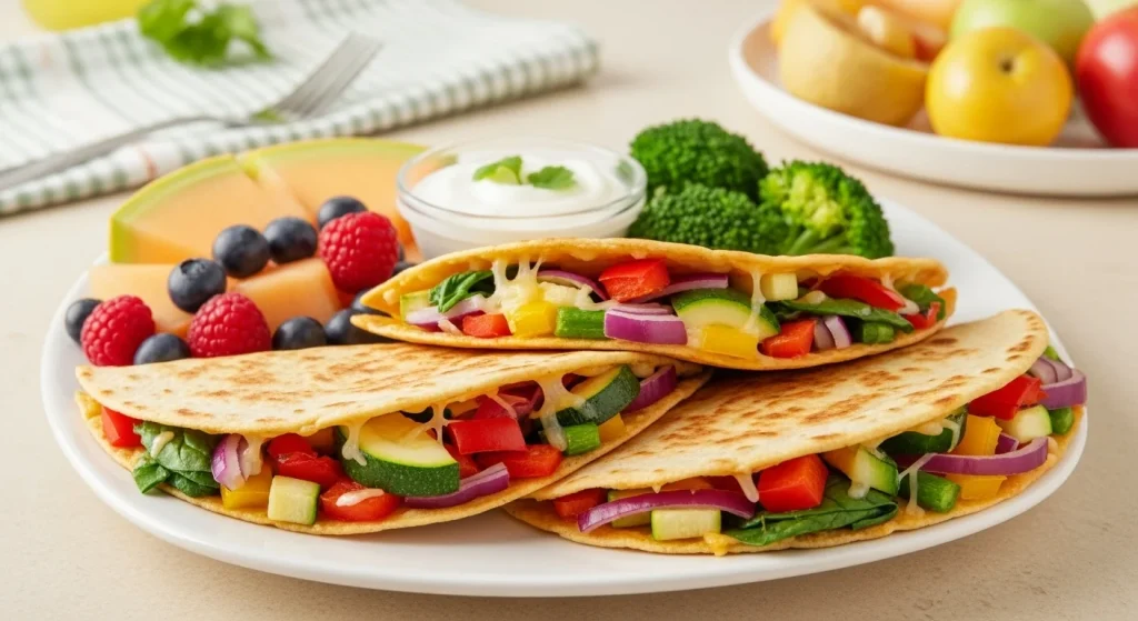 Little Tummies, Big Nutrition: Kid Meal Guide 4 Rainbow Quesadillas