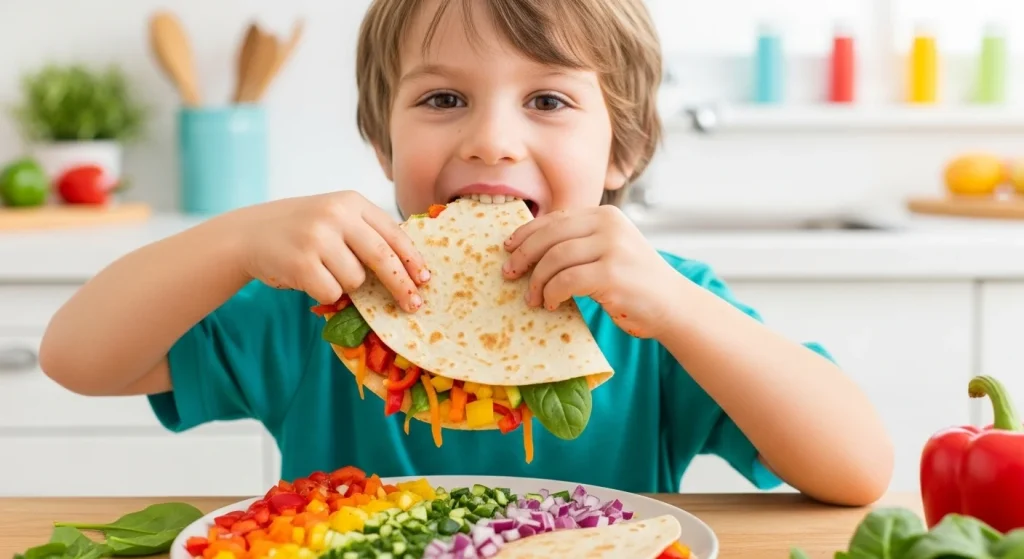 10 Veggie-Packed Meals That Make Kids Ask for Seconds 4 Rainbow Veggie Quesadillas