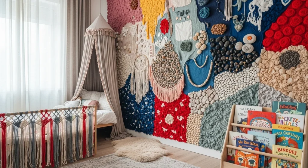 Boho Kids’ Rooms That Feel Like a Hug 18 Sensory Walls with Textures