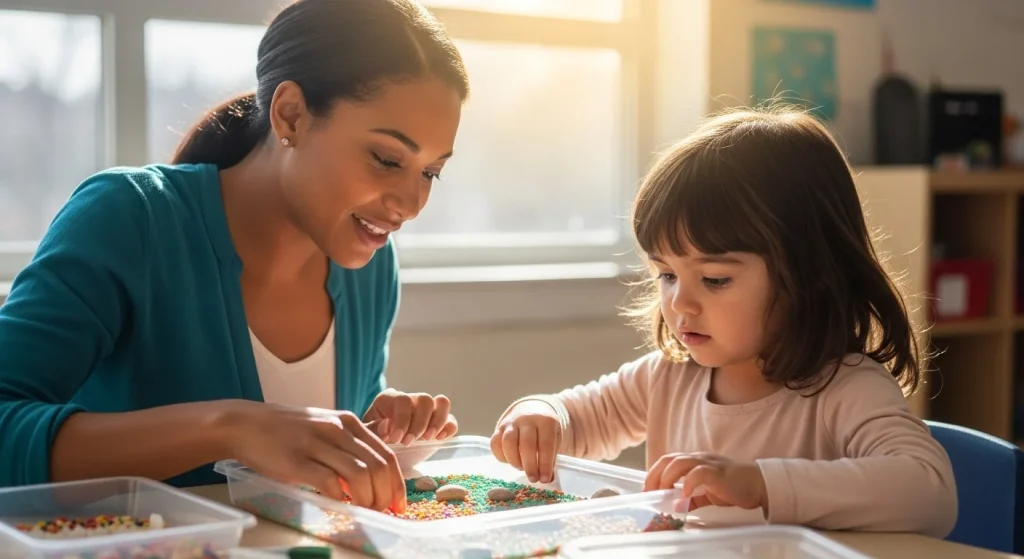 10 Easy Kindergarten Activities That Boost Learning & Fun 5 Sensory Writing Trays