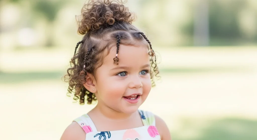 Tiny Twists into Ponytail