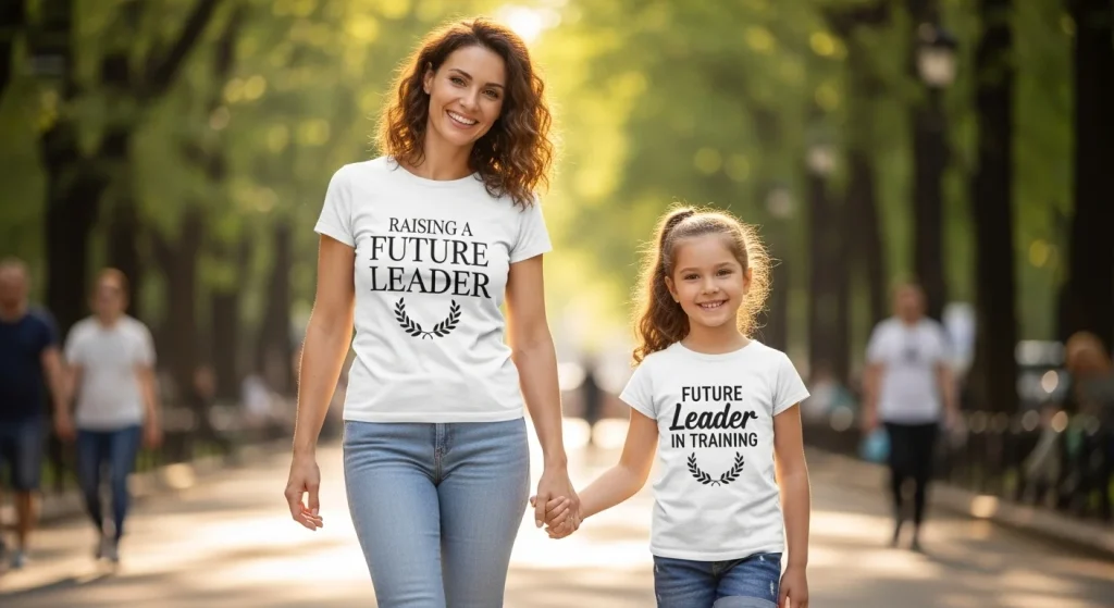 12 Cutest Mom & Daughter Matching Outfit Ideas That'll Melt Hearts Everywhere 13 Twinning Tees with Empowering Messages