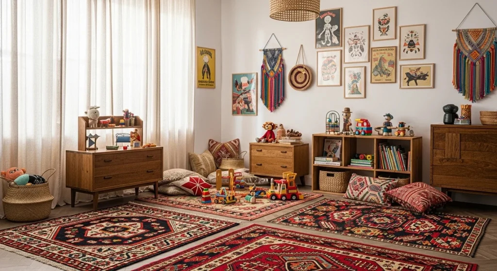 Boho Kids’ Rooms That Feel Like a Hug 9 Vintage Rugs with Stories