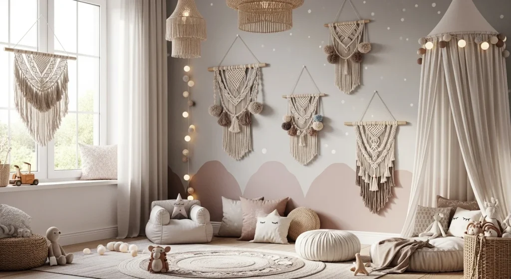 Boho Kids’ Rooms That Feel Like a Hug 5 Whimsical Wall Hangings