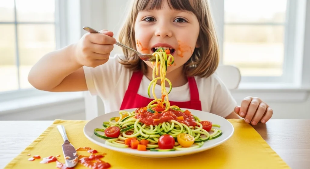 10 Veggie-Packed Meals That Make Kids Ask for Seconds 5 Zucchini Noodle Spaghetti