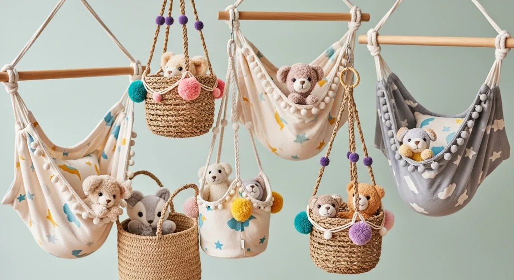 toys hanging baskets