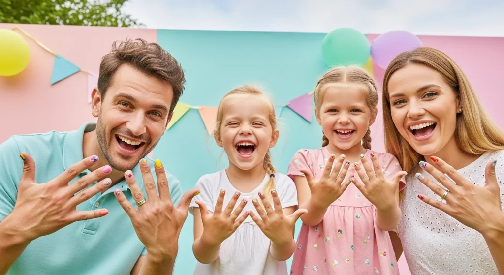birthday party nails