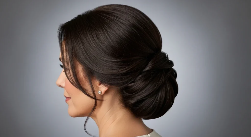 10 Elegant Hairstyles for Moms Who Don’t Have Time (But Still Want to Feel Beautiful) 3 The Effortless Low Twist Bun