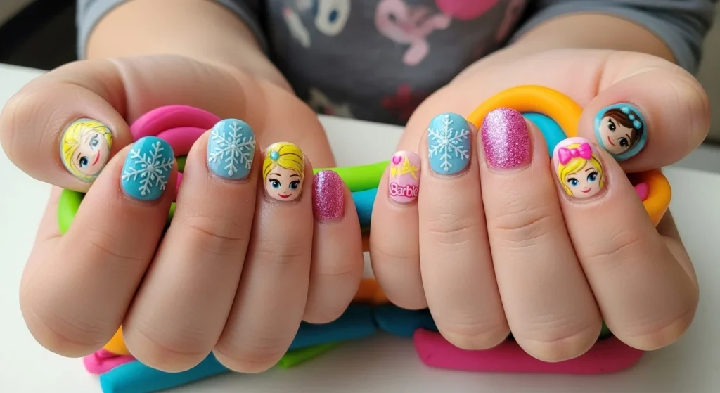 Character Nails (Frozen, Barbie, etc.)