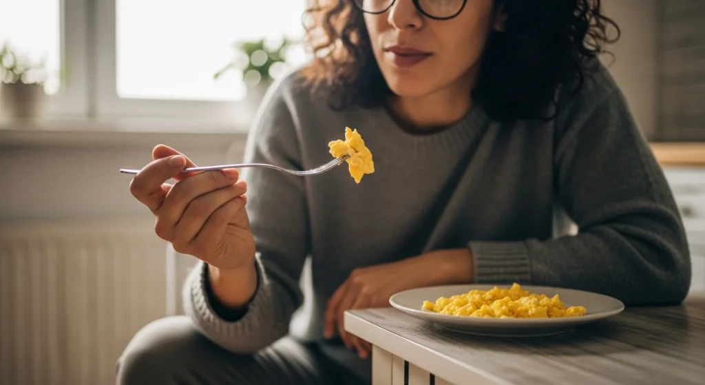 What Should Moms Eat to Stay Energized? 7 Foods That Actually Help 4 mom eating eggs
