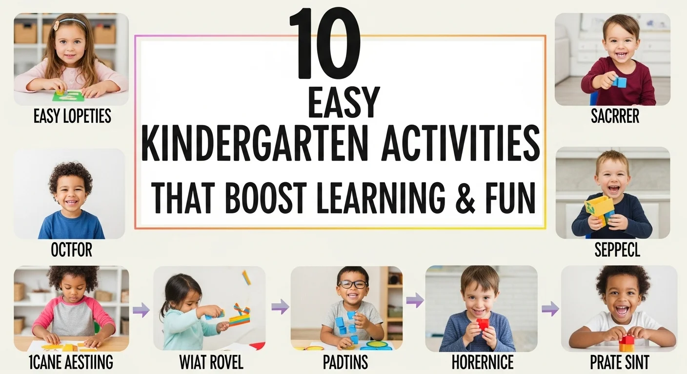 10 Easy Kindergarten Activities That Boost Learning & Fun