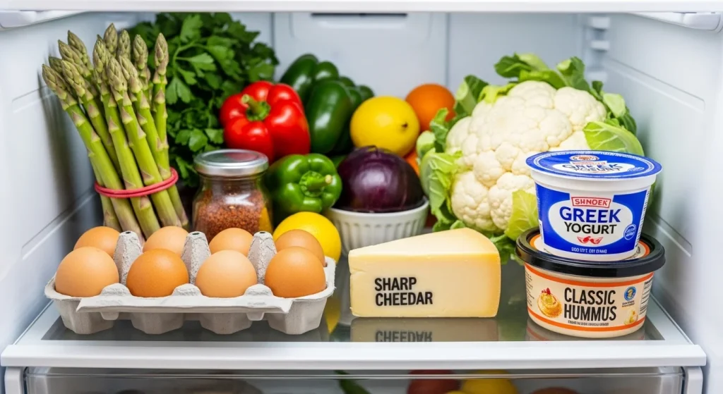 Easy 5-Minute Meals for Busy Moms 5 fridge items