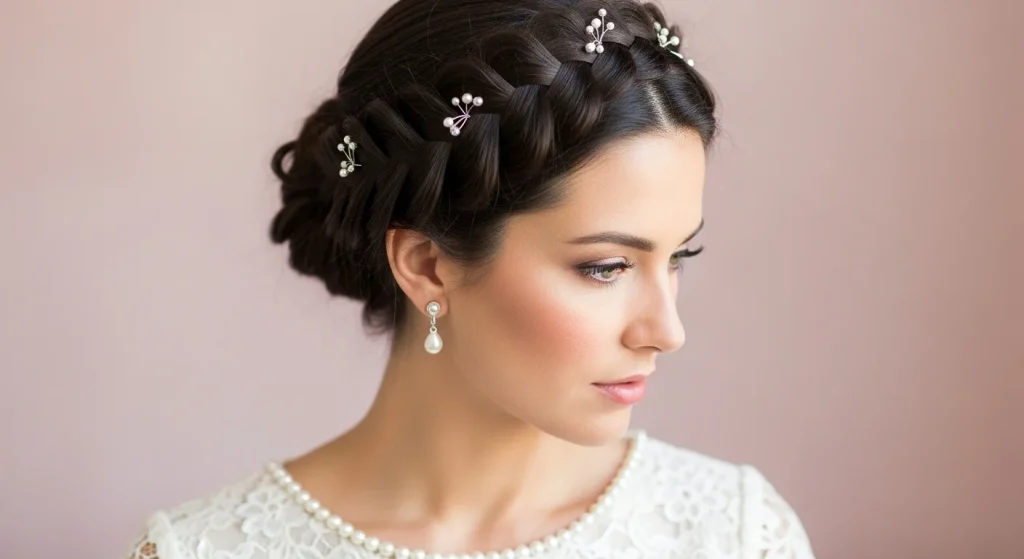 10 Elegant Hairstyles for Moms Who Don’t Have Time (But Still Want to Feel Beautiful) 4 Half-Up Braided Crown