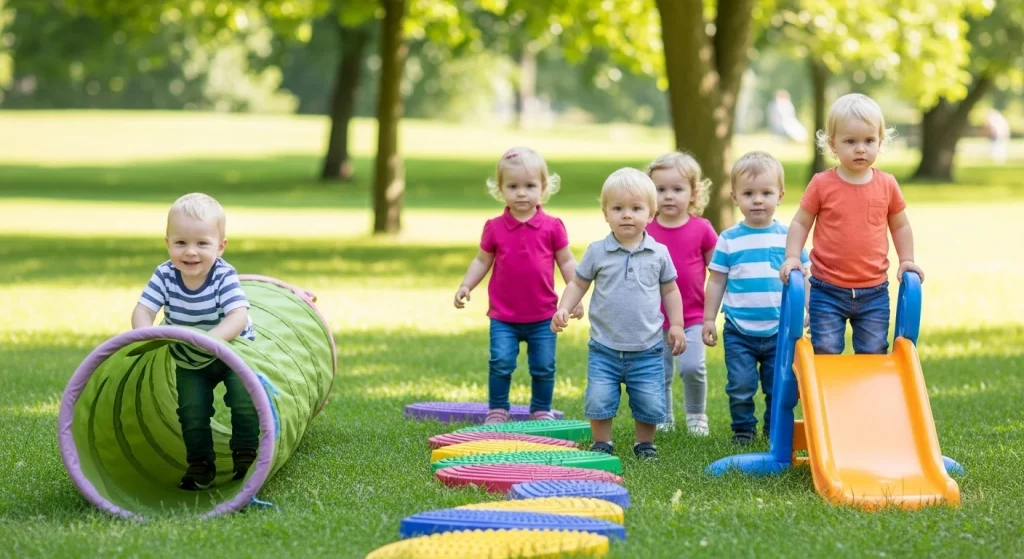 10 Mom-Approved Summer Group Activities for Toddlers 3 Mini Obstacle Course