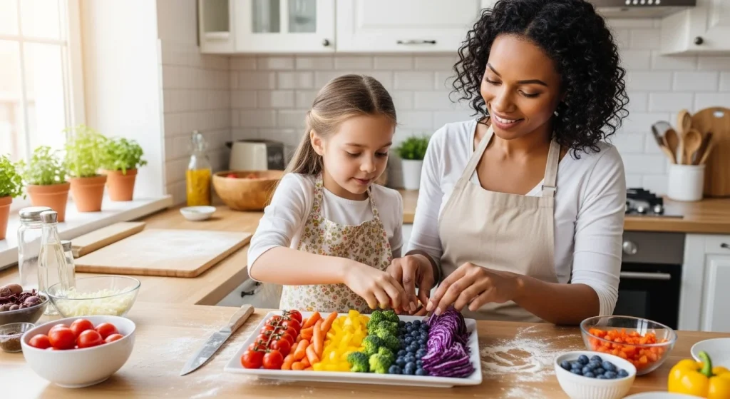 12 Unforgettable Mom & Daughter Activities That Don’t Break the Bank 9 Cook a “Rainbow Meal” Together