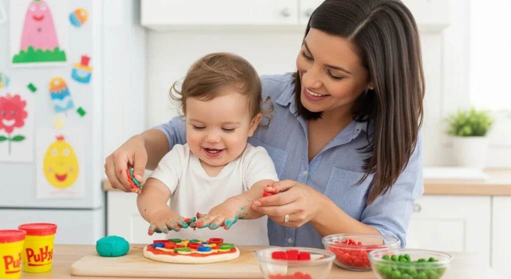 Tiny Chefs in the Kitchen: 11 Toddler Recipes That Double as Activities 5 3. Homemade “Playdough” Pizza